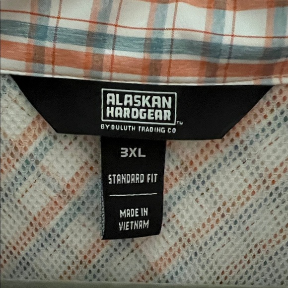 Alaskan Hardgear by Duluth Trading 3XL Plaid Short Sleeve Vented Outdoor Shirt - Picture 2 of 5